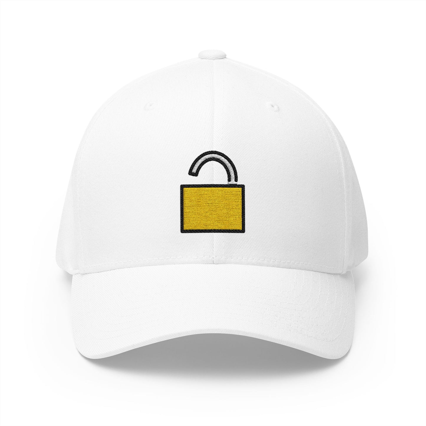 Unlocked Emoji White Cap – Premium by Capmoji
