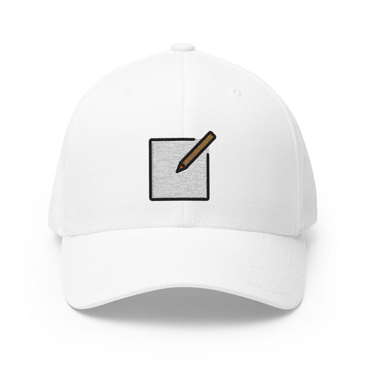 Edit Emoji White Cap – Premium by Capmoji
