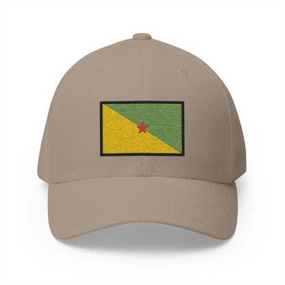 Flag: French Guiana Emoji Khaki Cap – Premium by Capmoji