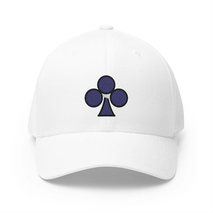 Club Suit Emoji White Cap – Premium by Capmoji