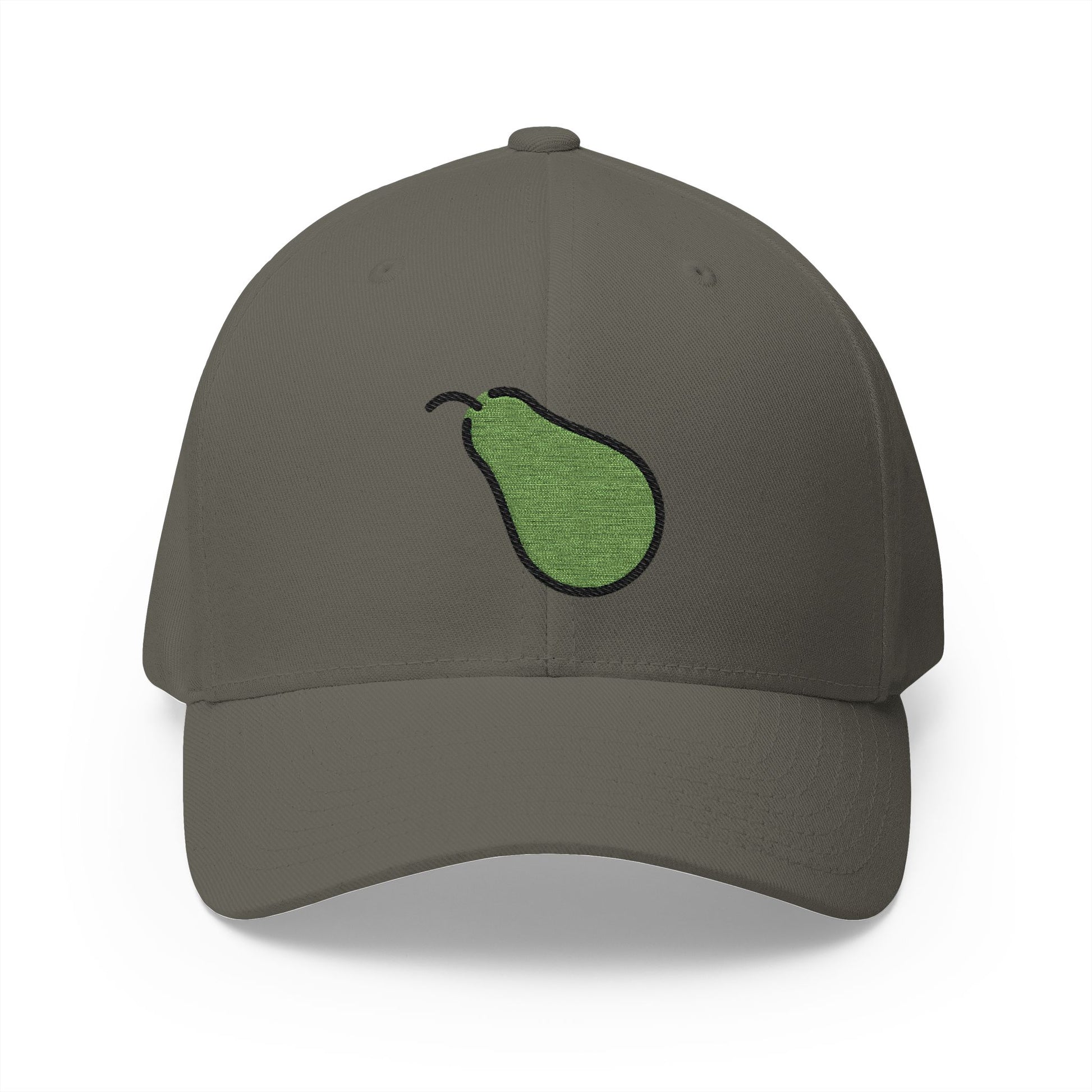 Pear Emoji Olive Cap – Premium by Capmoji