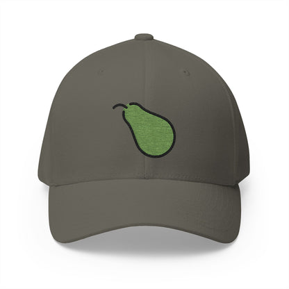 Pear Emoji Olive Cap – Premium by Capmoji