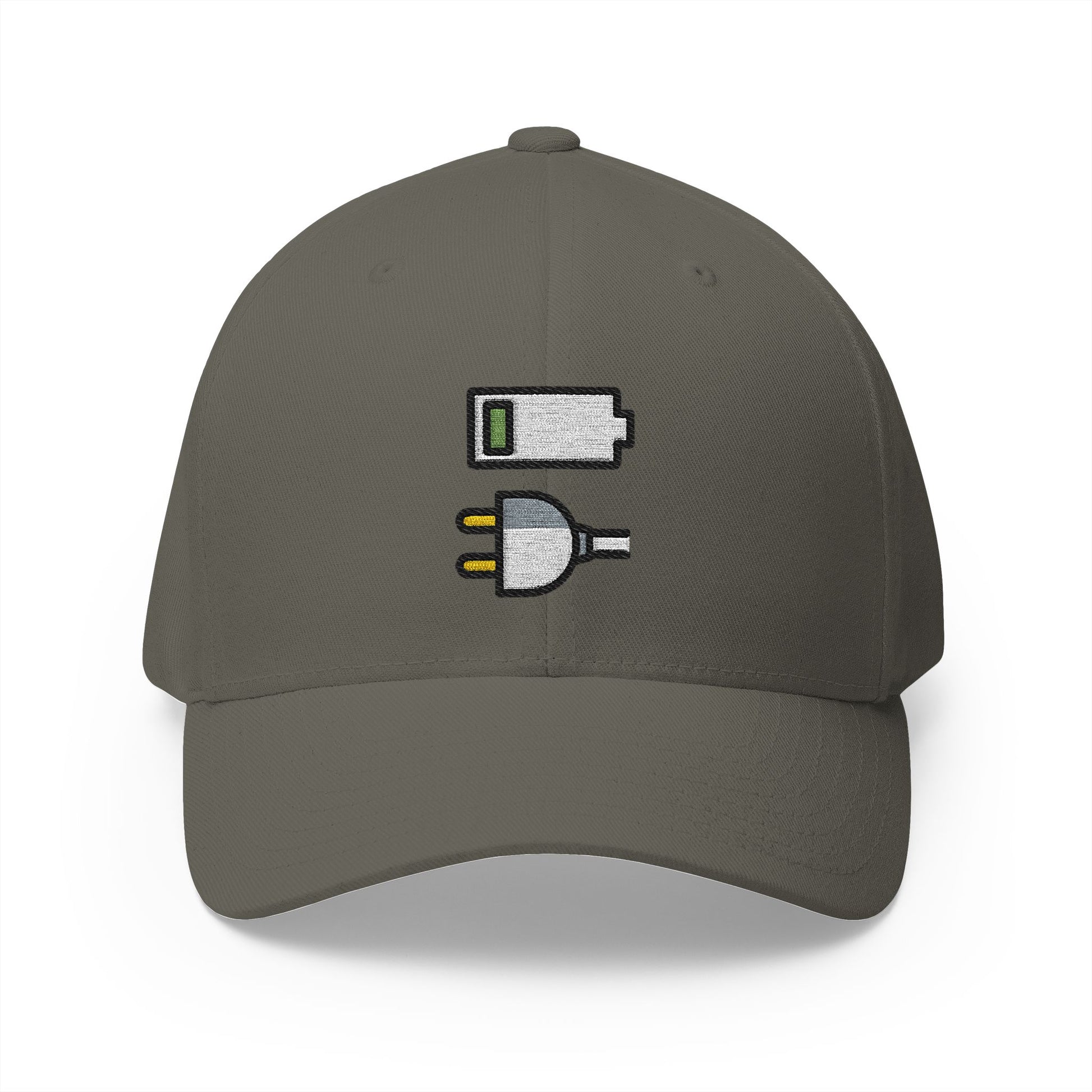 Charge Plug Emoji Olive Cap – Premium by Capmoji