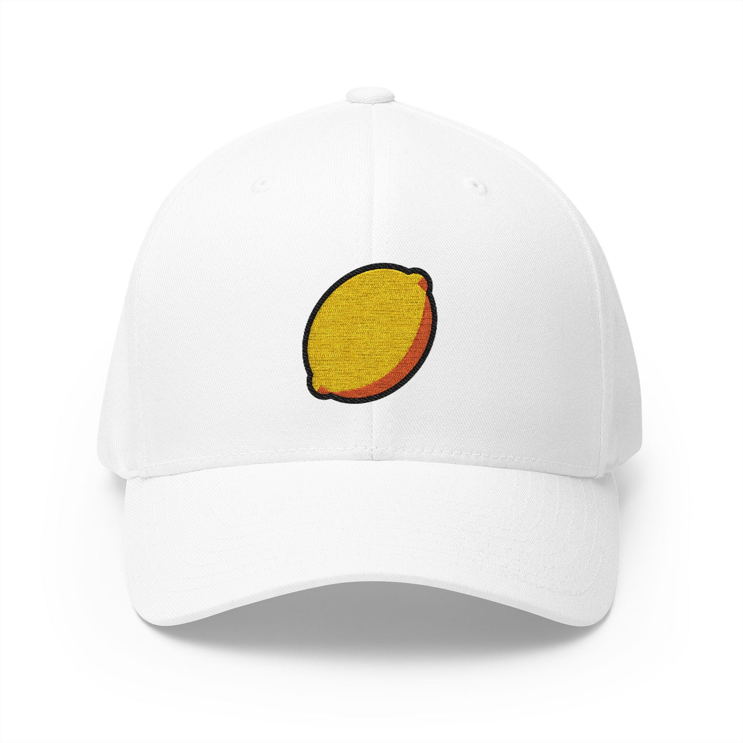 Lemon Emoji White Cap – Premium by Capmoji