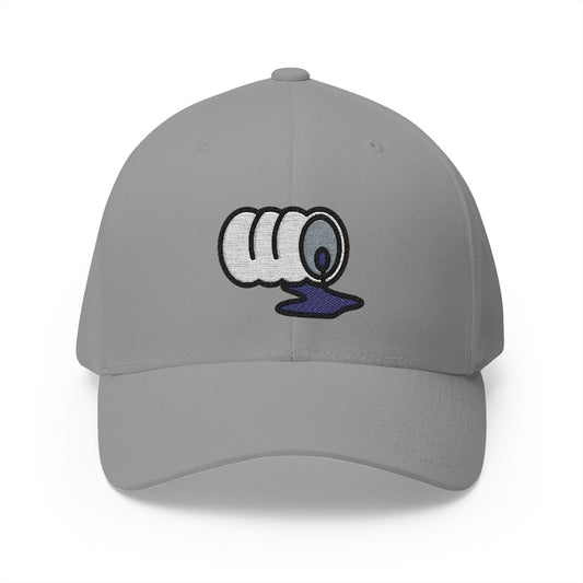 Oil Spill Emoji Grey Cap – Premium by Capmoji