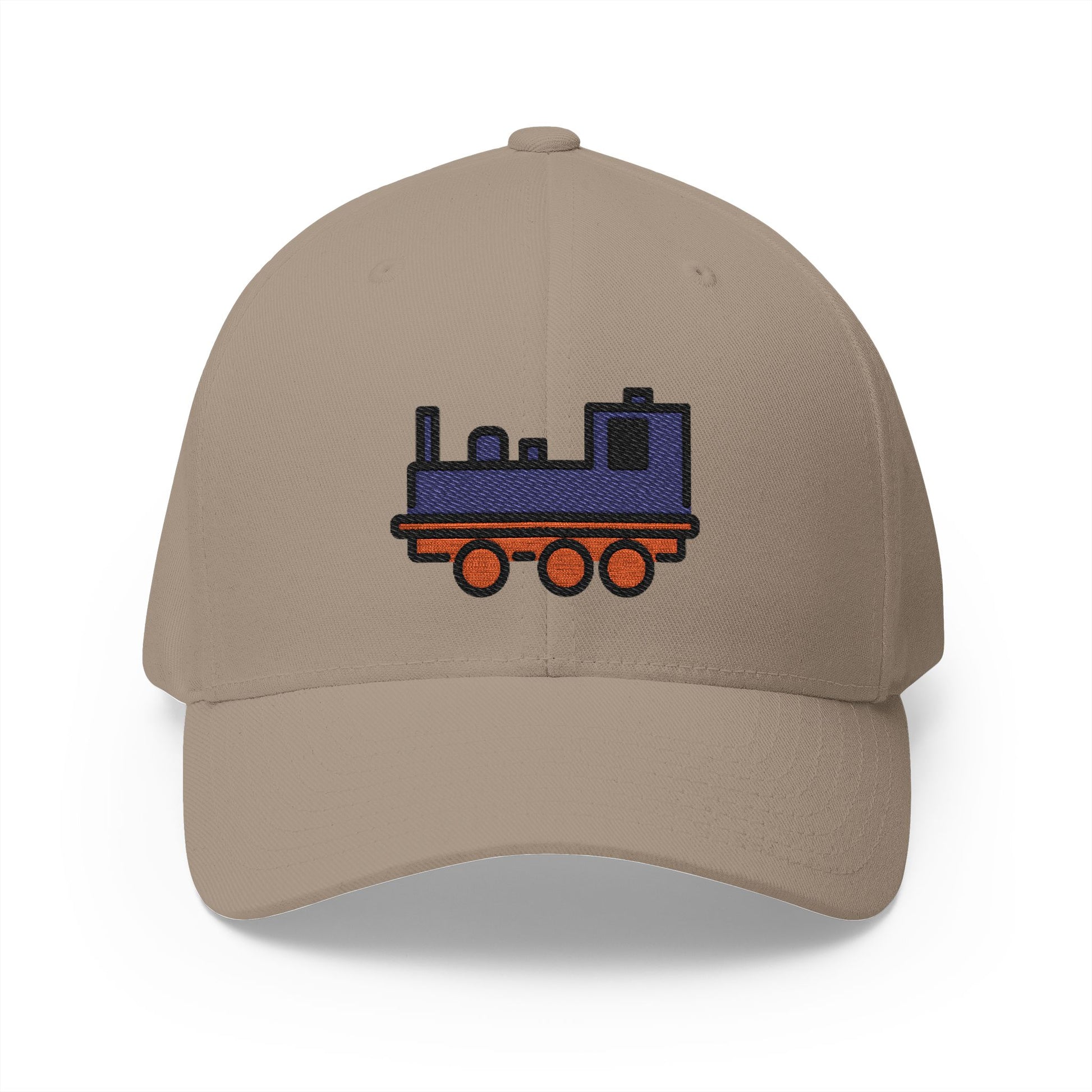 Locomotive Emoji Khaki Cap – Premium by Capmoji