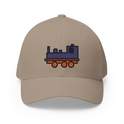 Locomotive Emoji Khaki Cap – Premium by Capmoji