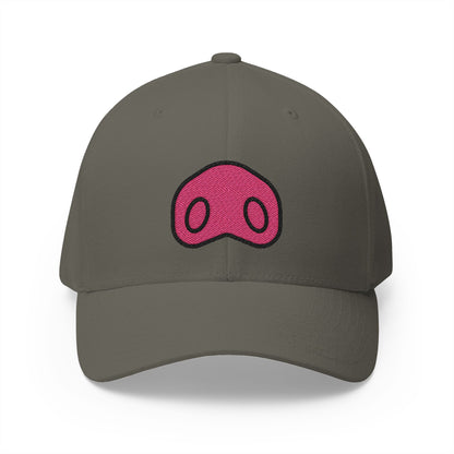 Pig Nose Emoji Olive Cap – Premium by Capmoji