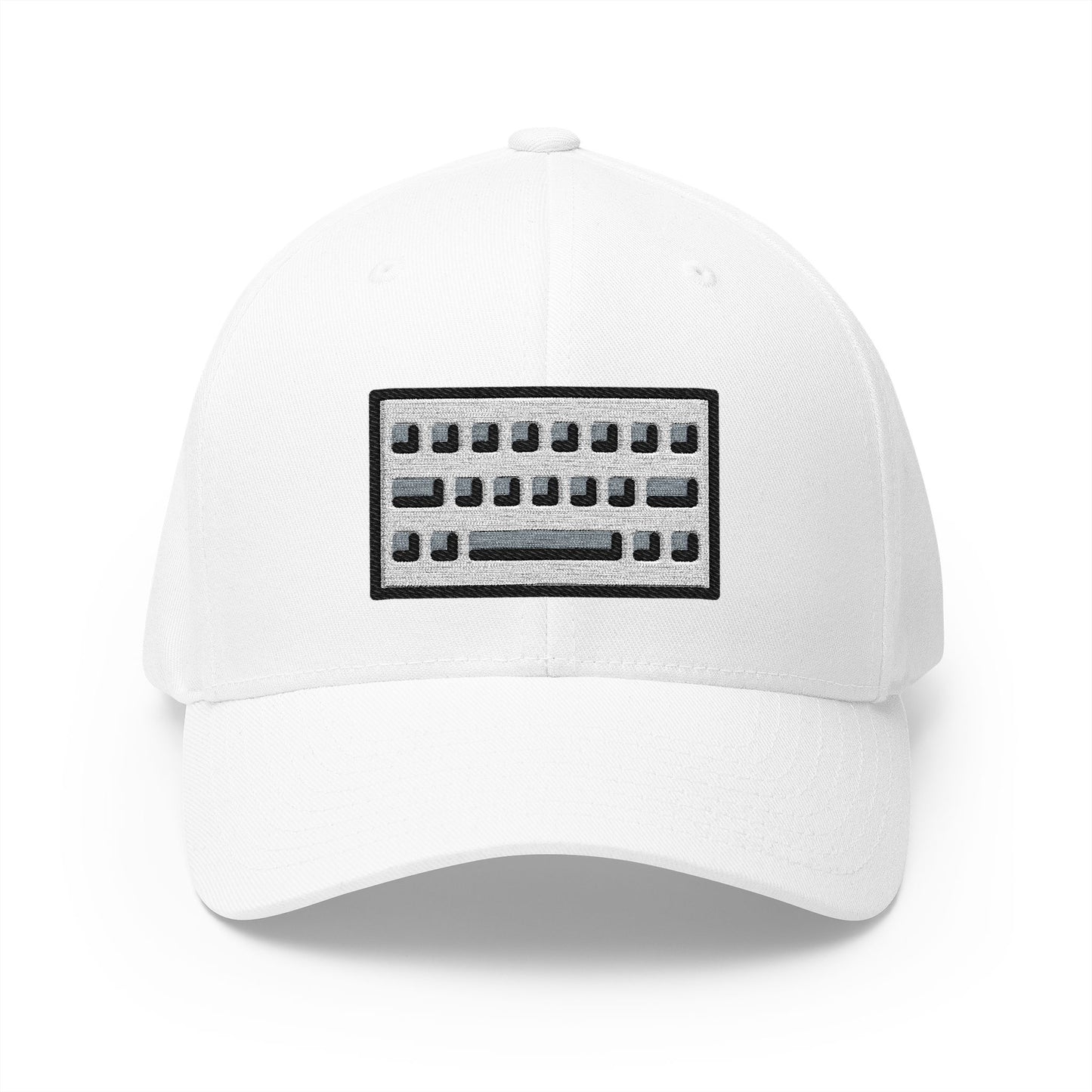 Keyboard Emoji White Cap – Premium by Capmoji