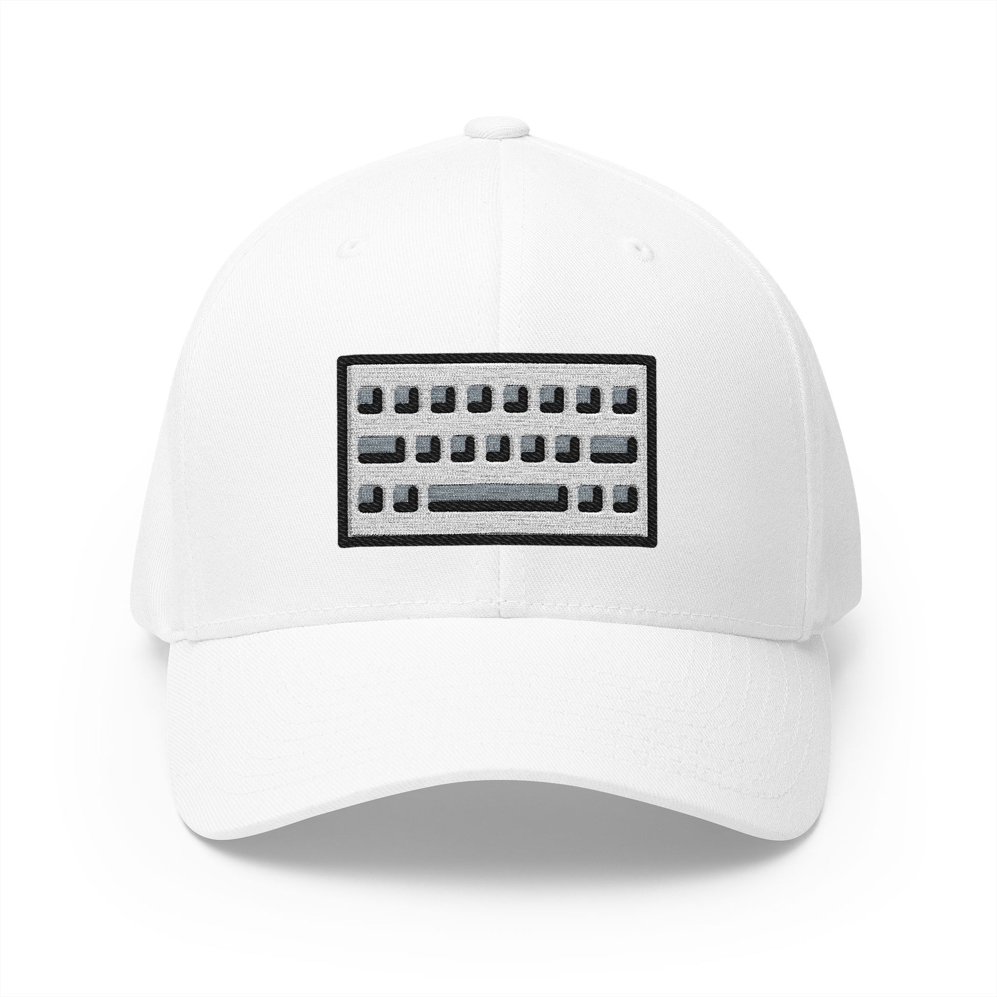 Keyboard Emoji White Cap – Premium by Capmoji