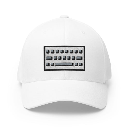 Keyboard Emoji White Cap – Premium by Capmoji