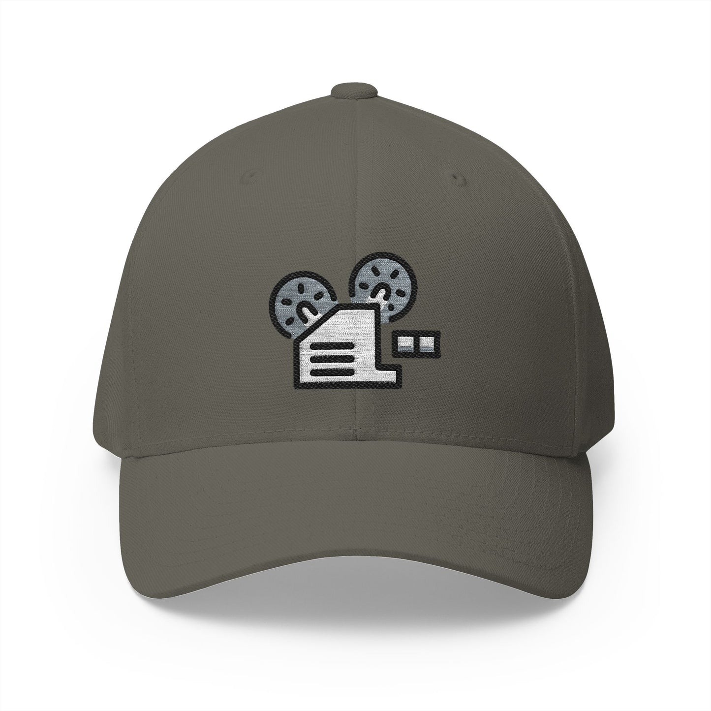 Film Projector Emoji Olive Cap – Premium by Capmoji