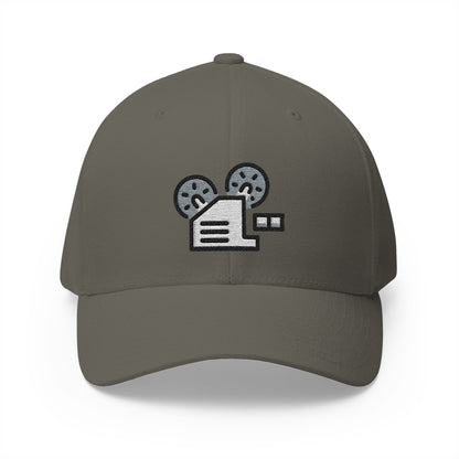 Film Projector Emoji Olive Cap – Premium by Capmoji