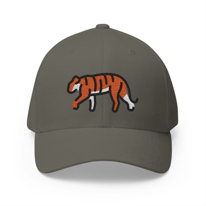 Tiger Emoji Olive Cap – Premium by Capmoji