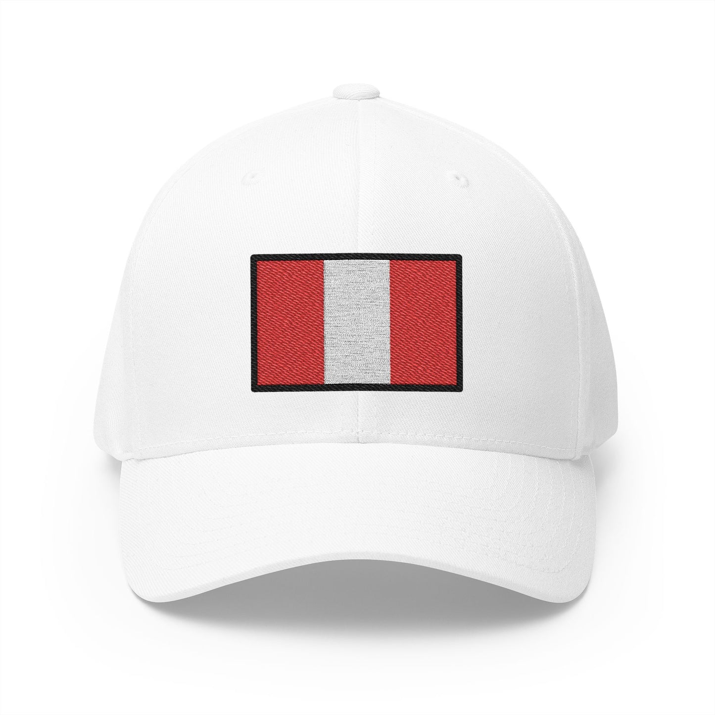 Flag: Peru Emoji White Cap – Premium by Capmoji