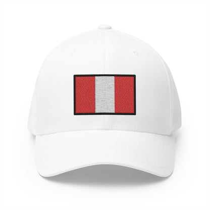 Flag: Peru Emoji White Cap – Premium by Capmoji