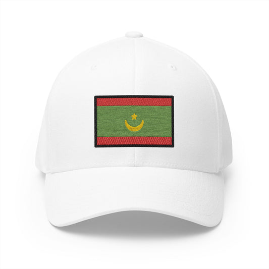Flag: Mauritania Emoji White Cap – Premium by Capmoji