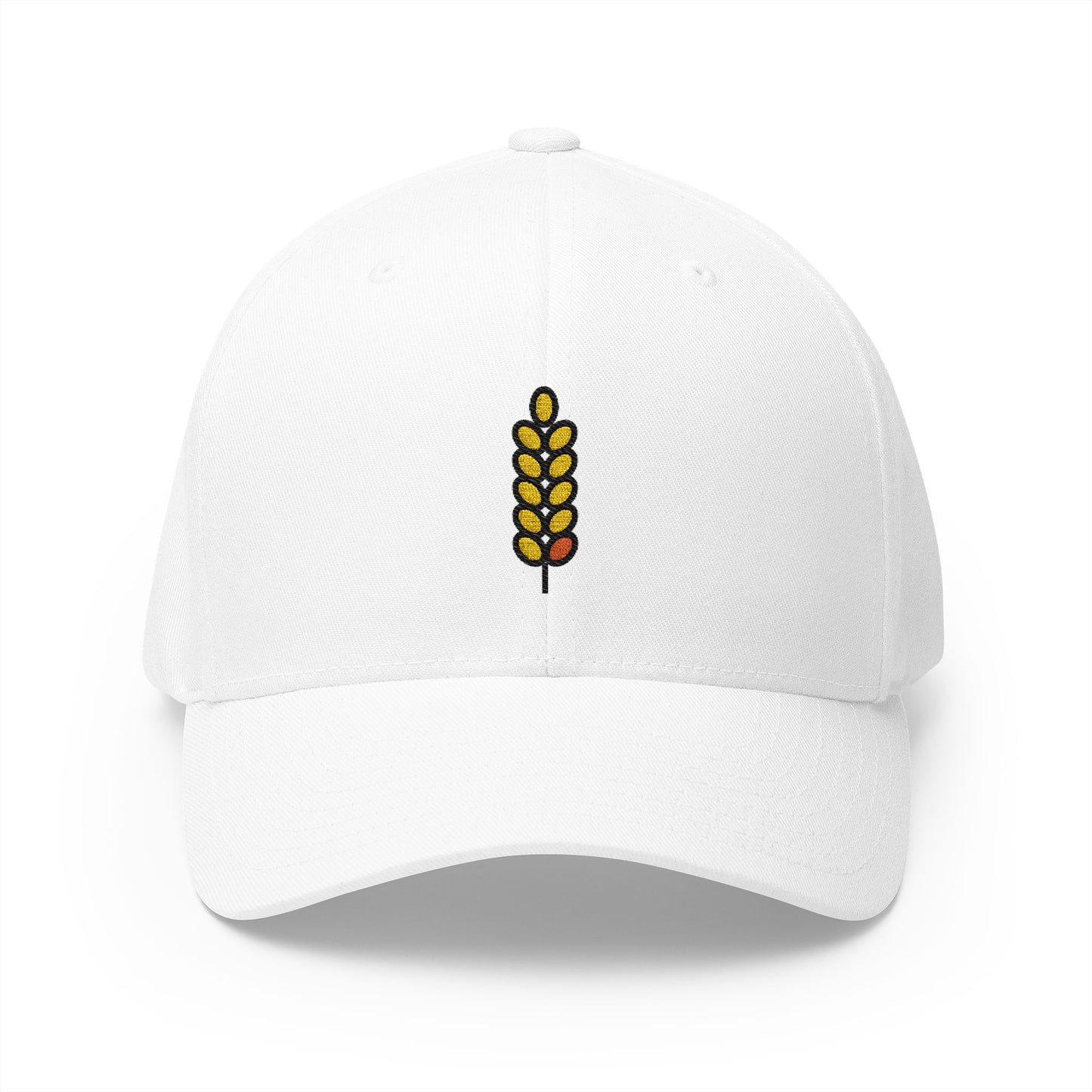 Sheaf Of Rice Emoji White Cap – Premium by Capmoji