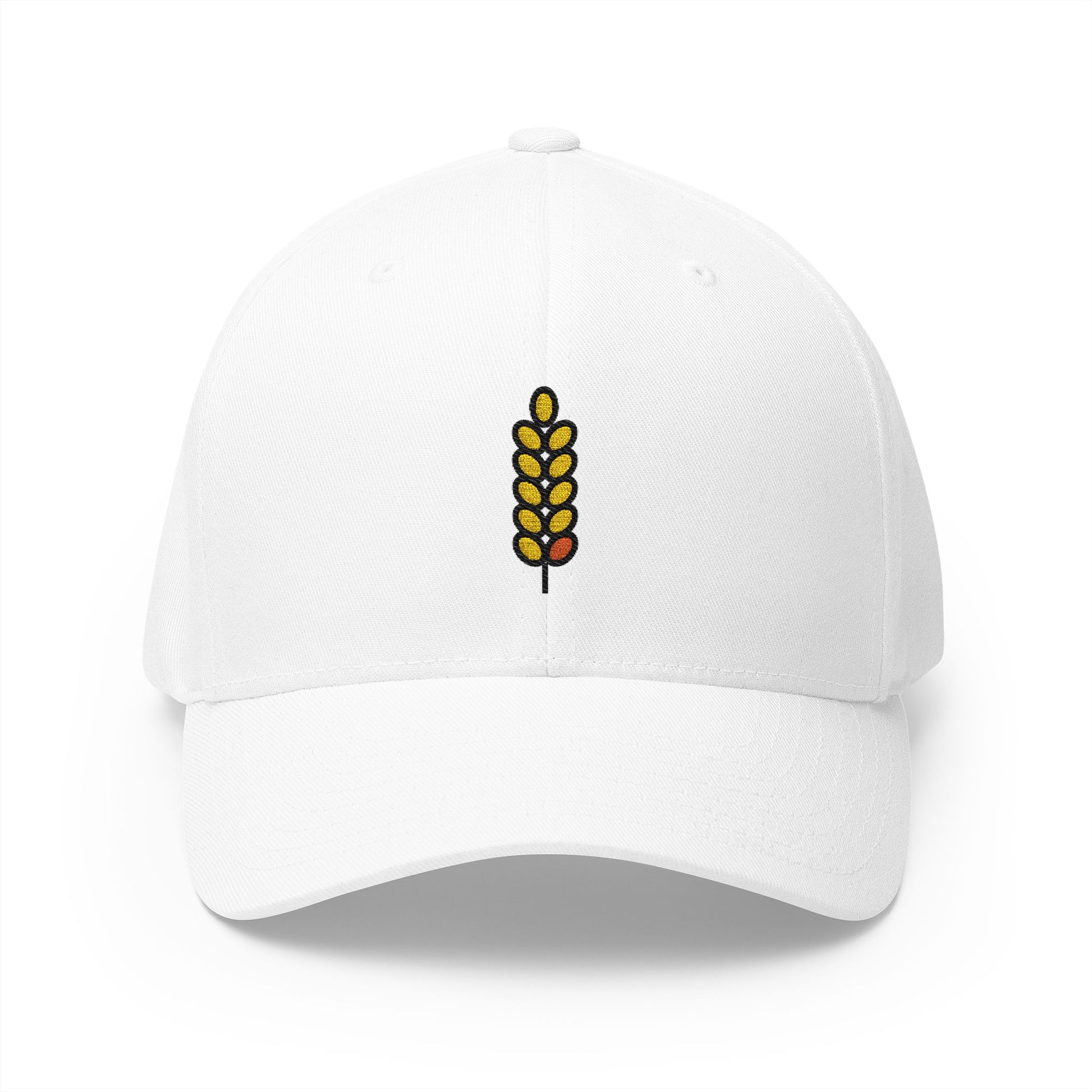 Sheaf Of Rice Emoji White Cap – Premium by Capmoji