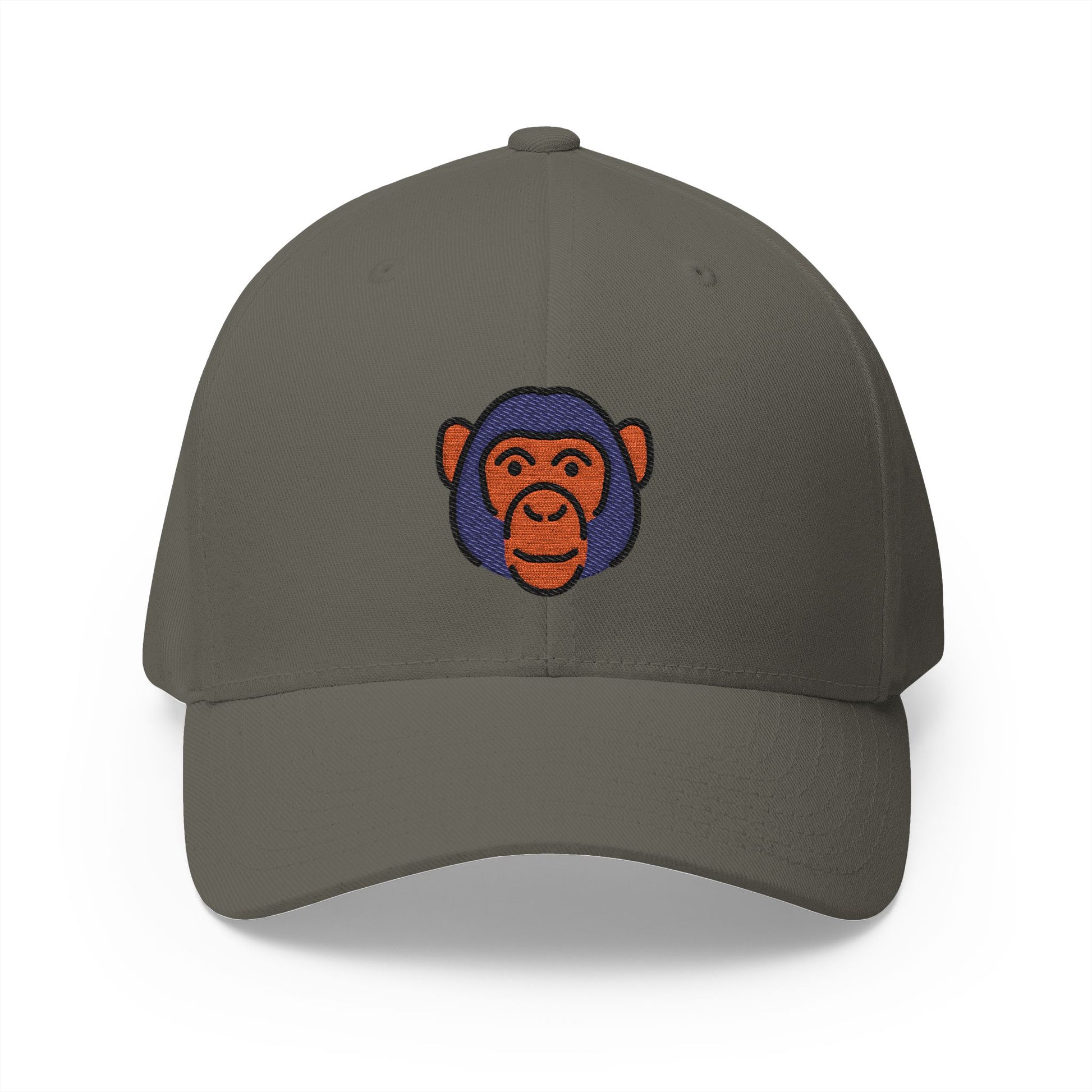 Monkey Face Emoji Olive Cap – Premium by Capmoji