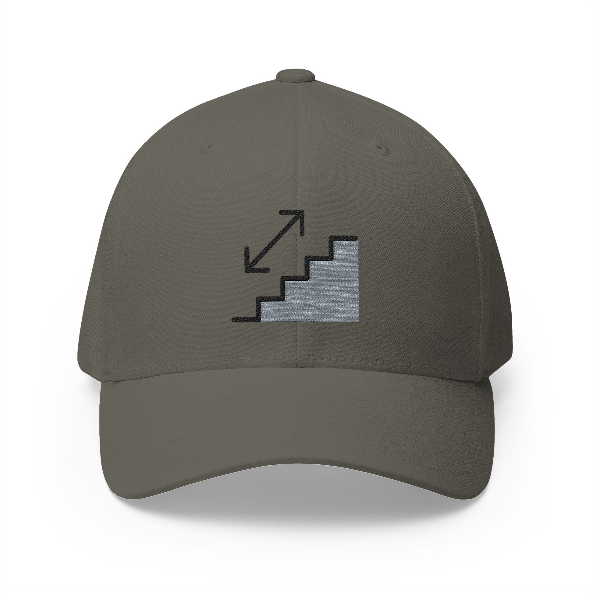 Stairway Emoji Olive Cap – Premium by Capmoji