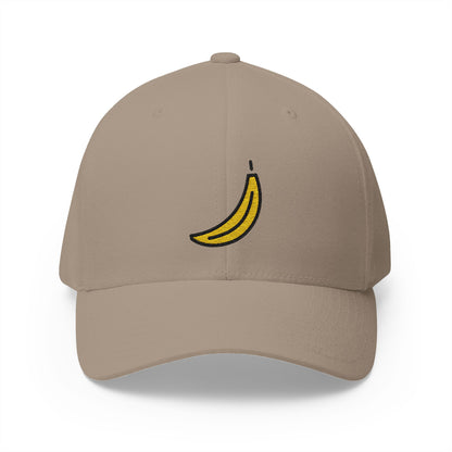 Banana Emoji Khaki Cap – Premium by Capmoji
