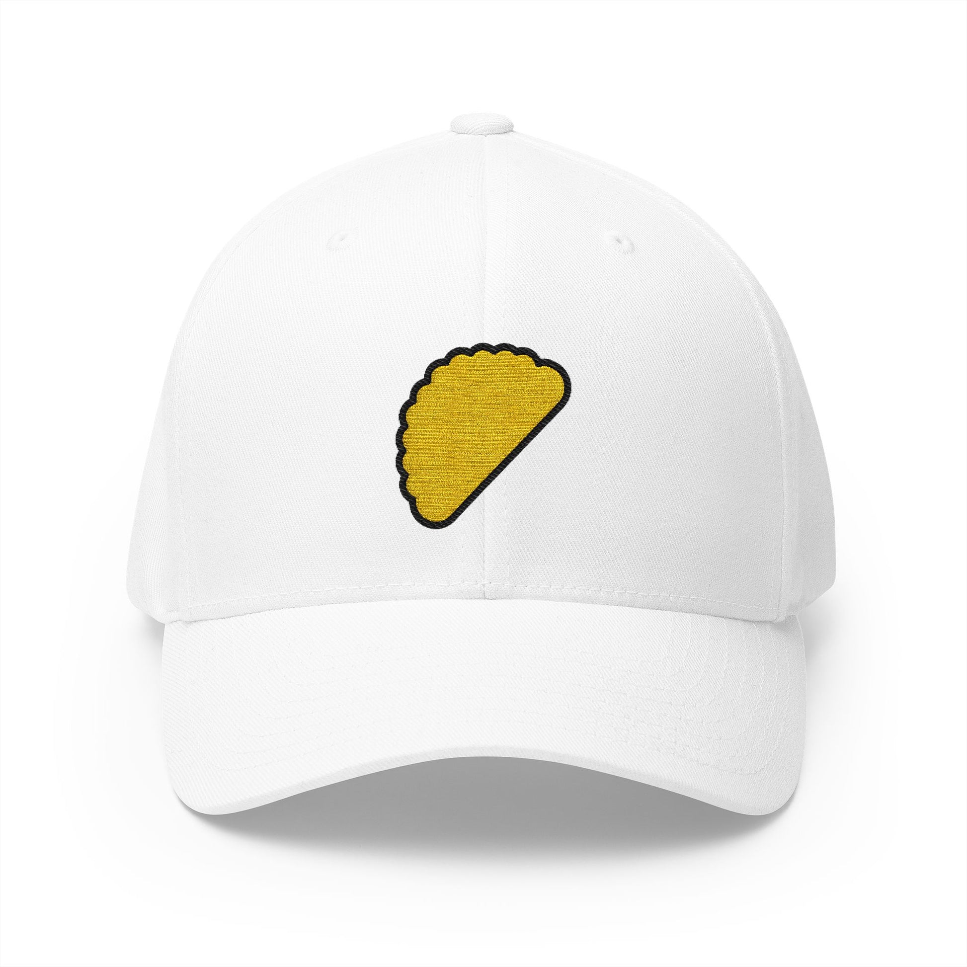 Dumpling Emoji White Cap – Premium by Capmoji