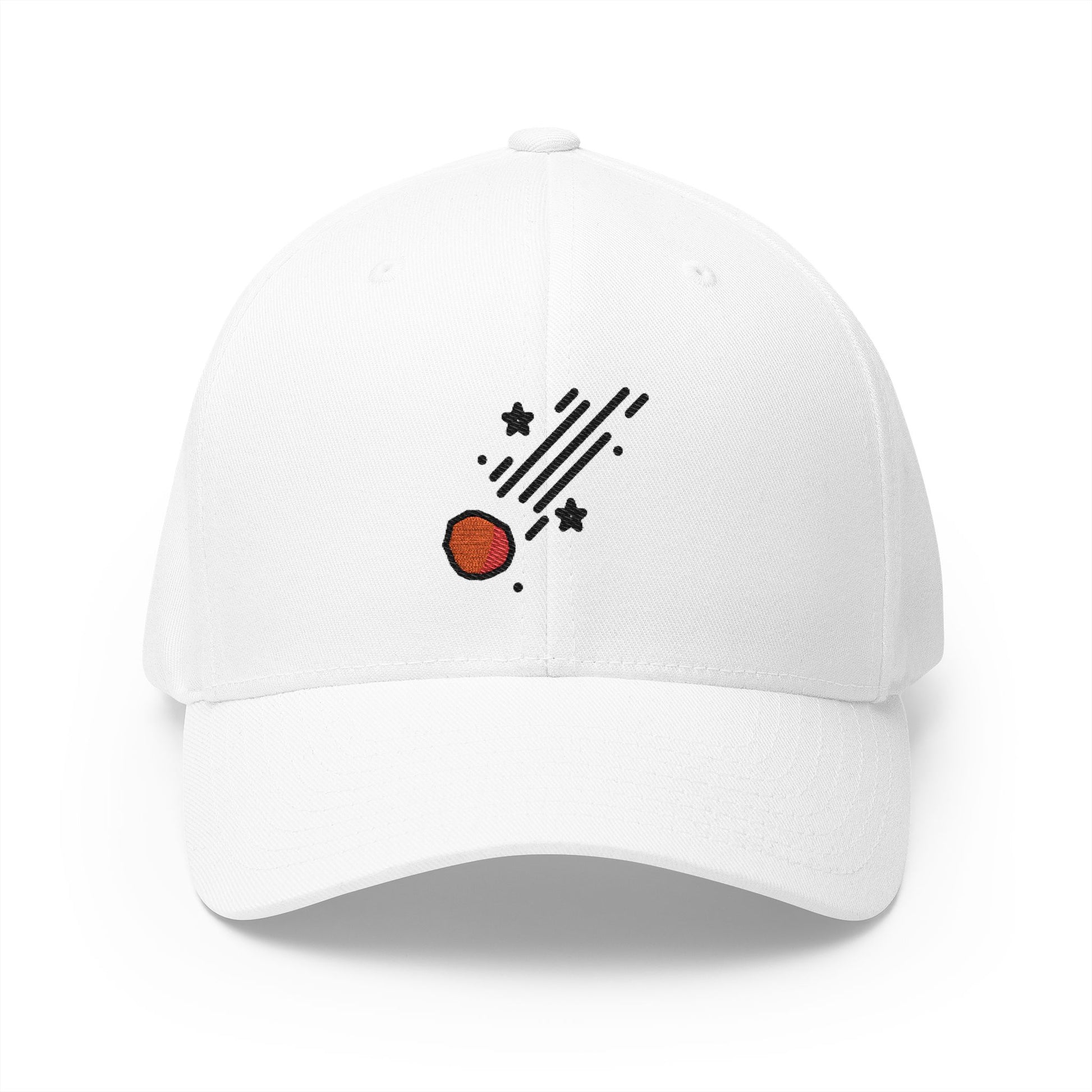 Comet Emoji White Cap – Premium by Capmoji