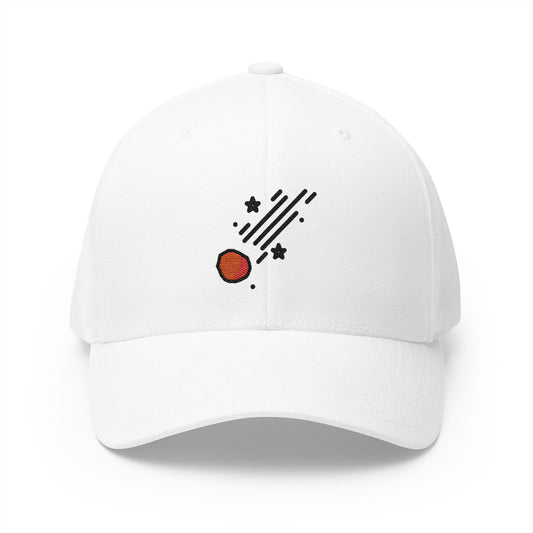 Comet Emoji White Cap – Premium by Capmoji