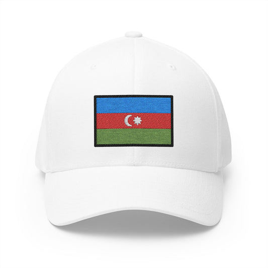 Flag: Azerbaijan Emoji White Cap – Premium by Capmoji