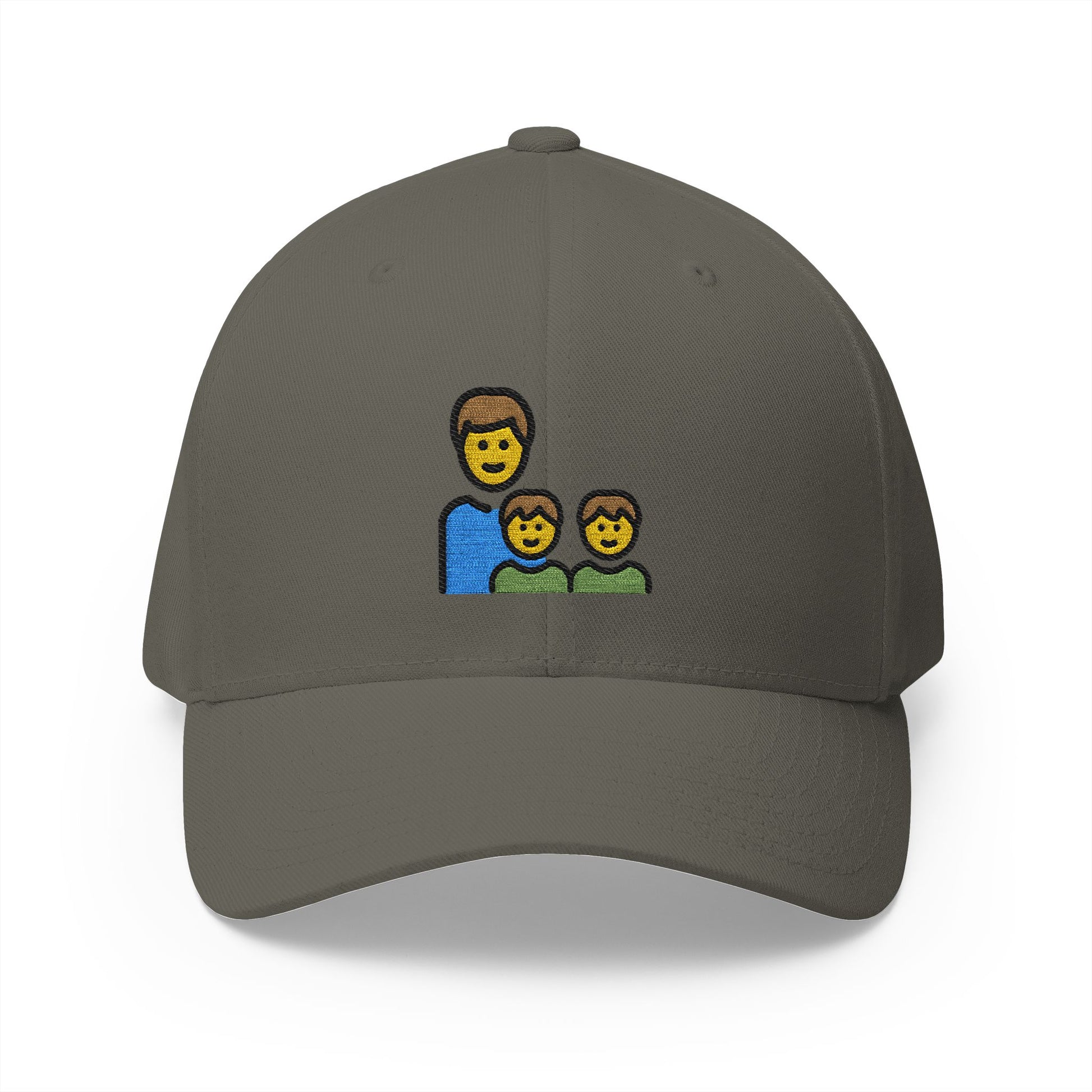 Family: Man, Boy, Boy Emoji Olive Cap – Premium by Capmoji