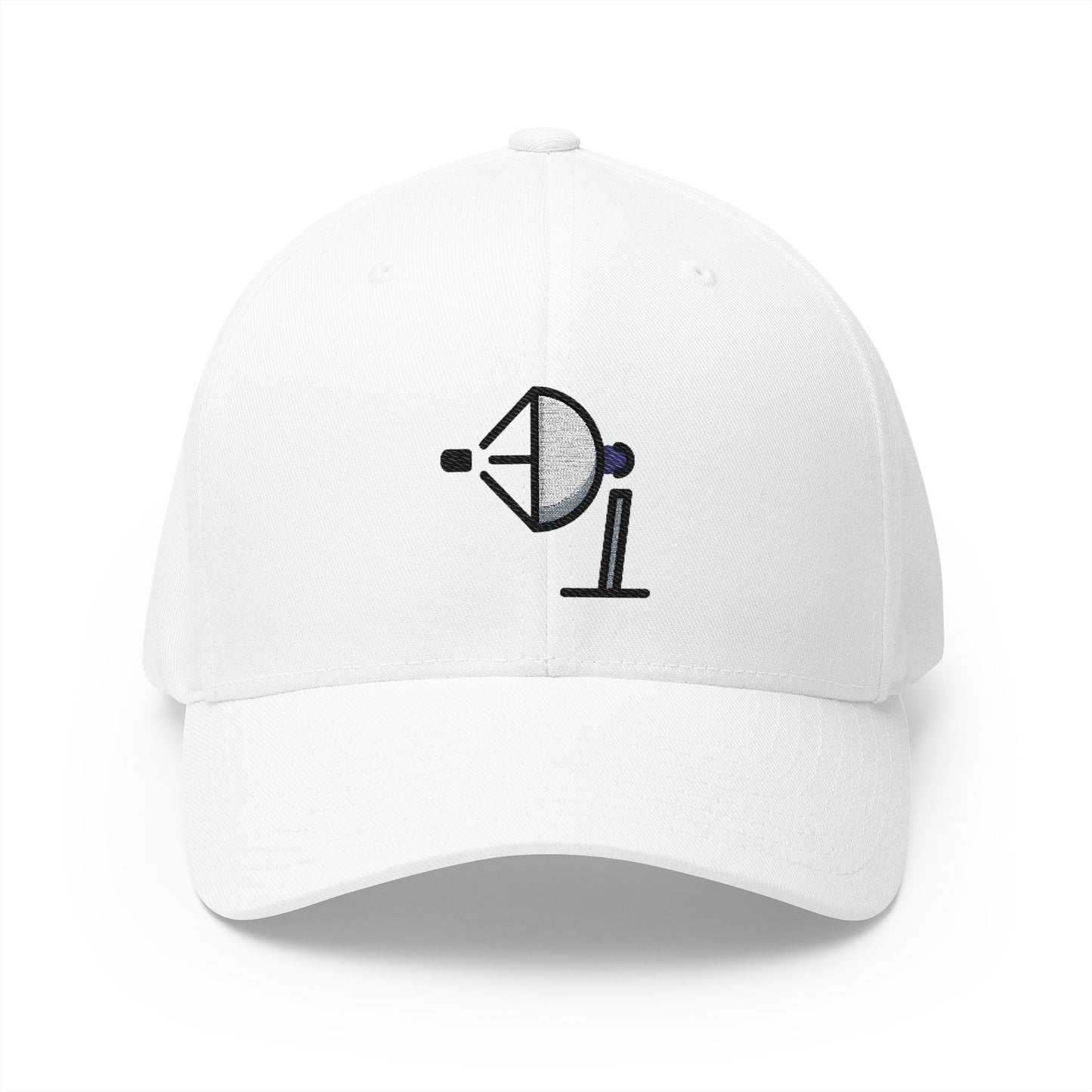 Satellite Antenna Emoji White Cap – Premium by Capmoji