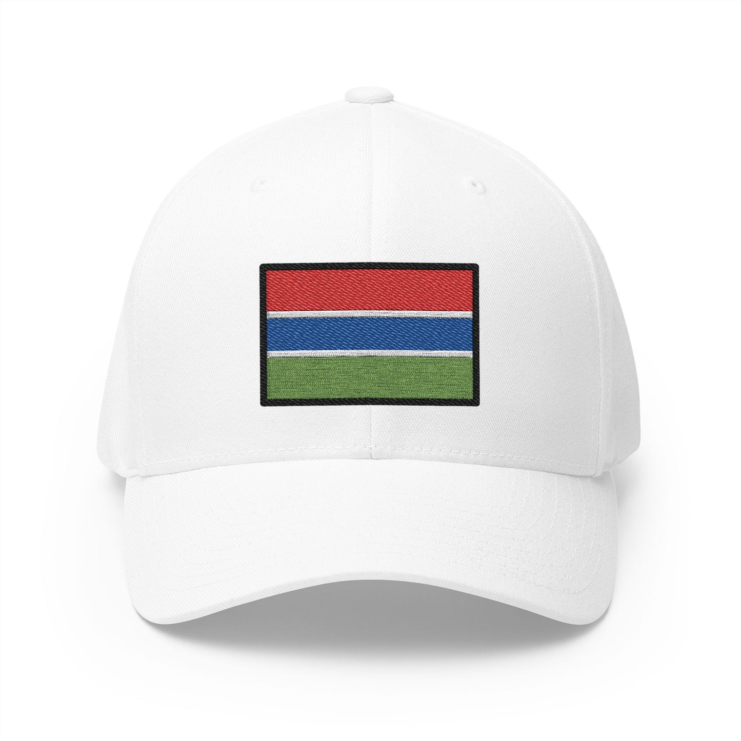Flag: Gambia Emoji White Cap – Premium by Capmoji