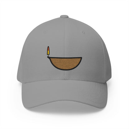 Diya Lamp Emoji Grey Cap – Premium by Capmoji