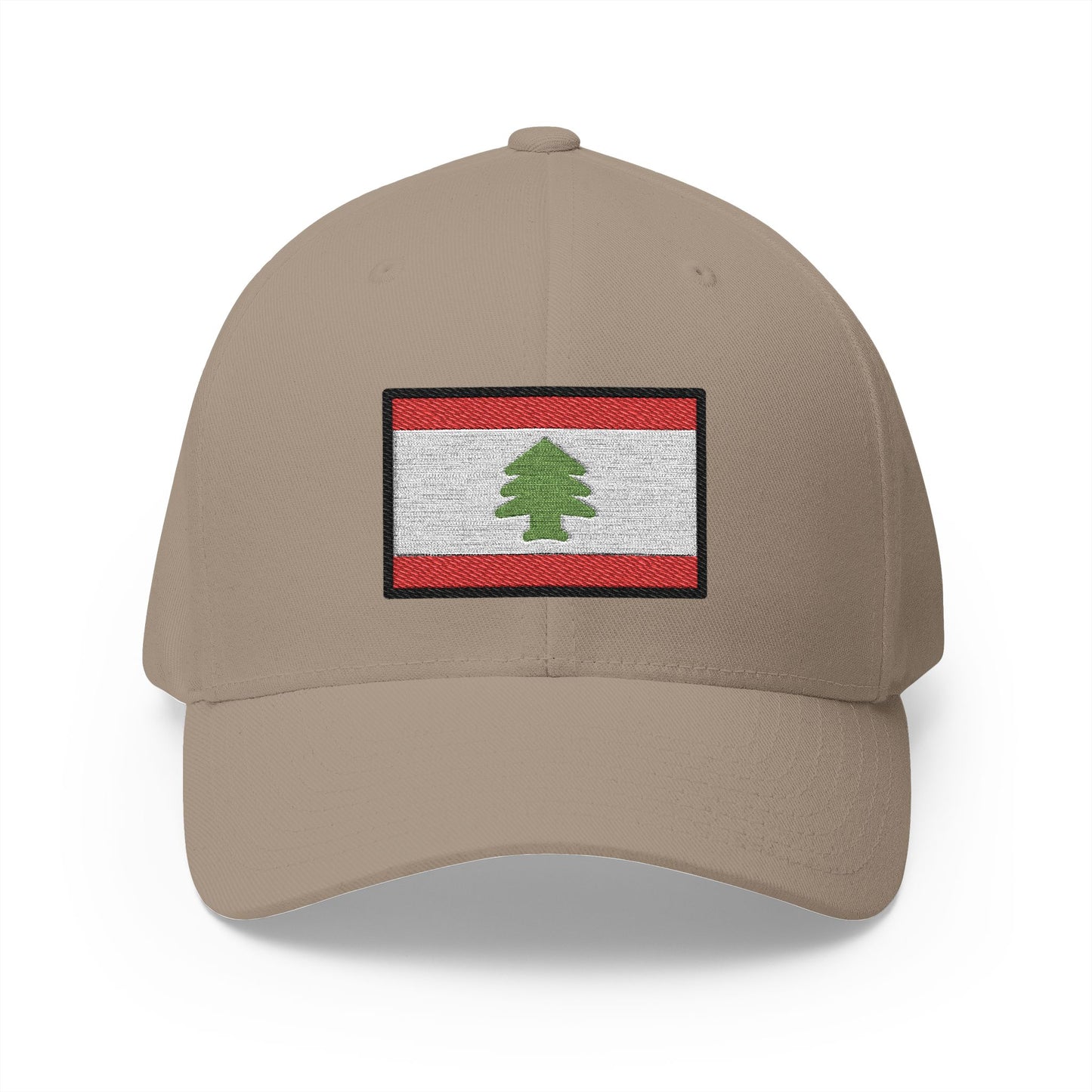 Flag: Lebanon Emoji Khaki Cap – Premium by Capmoji