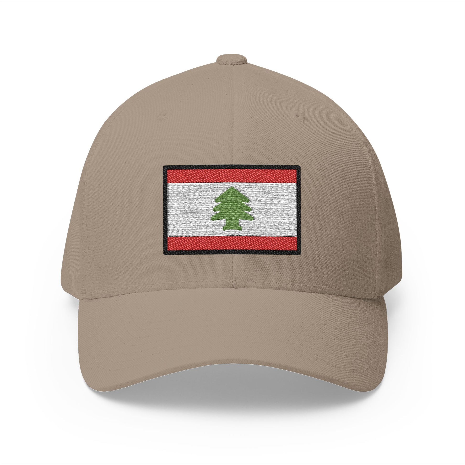 Flag: Lebanon Emoji Khaki Cap – Premium by Capmoji
