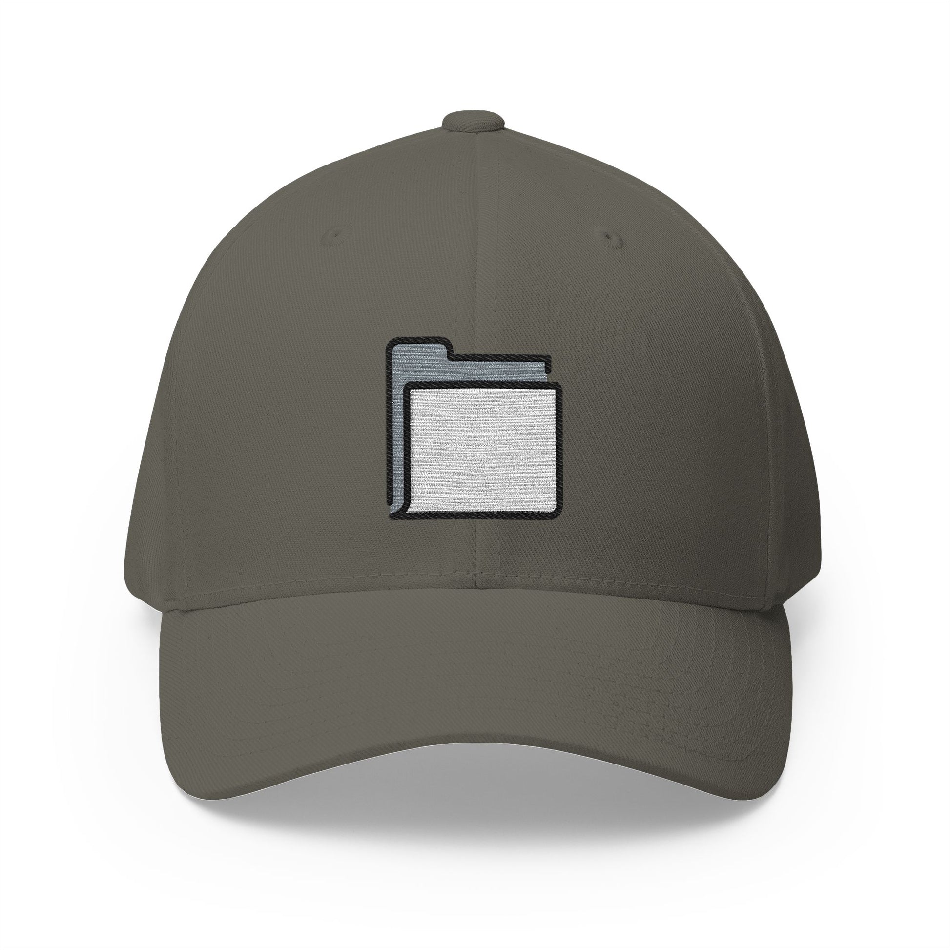 File Folder Emoji Olive Cap – Premium by Capmoji