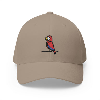 Parrot Emoji Khaki Cap – Premium by Capmoji