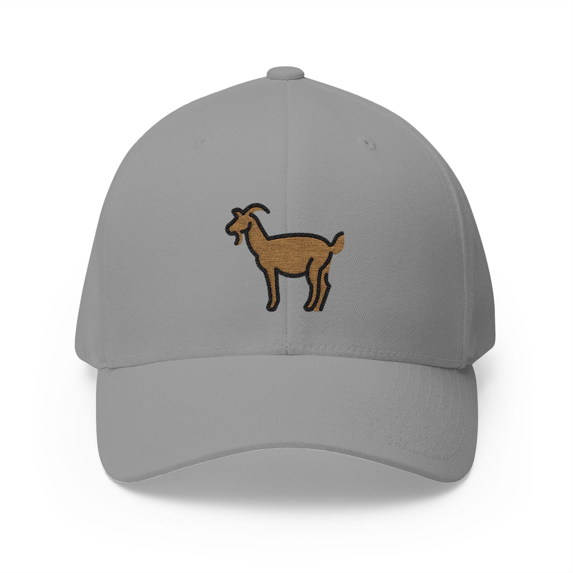 Goat Emoji Grey Cap – Premium by Capmoji