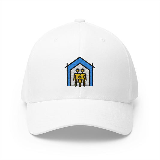 Shelter Emoji White Cap – Premium by Capmoji