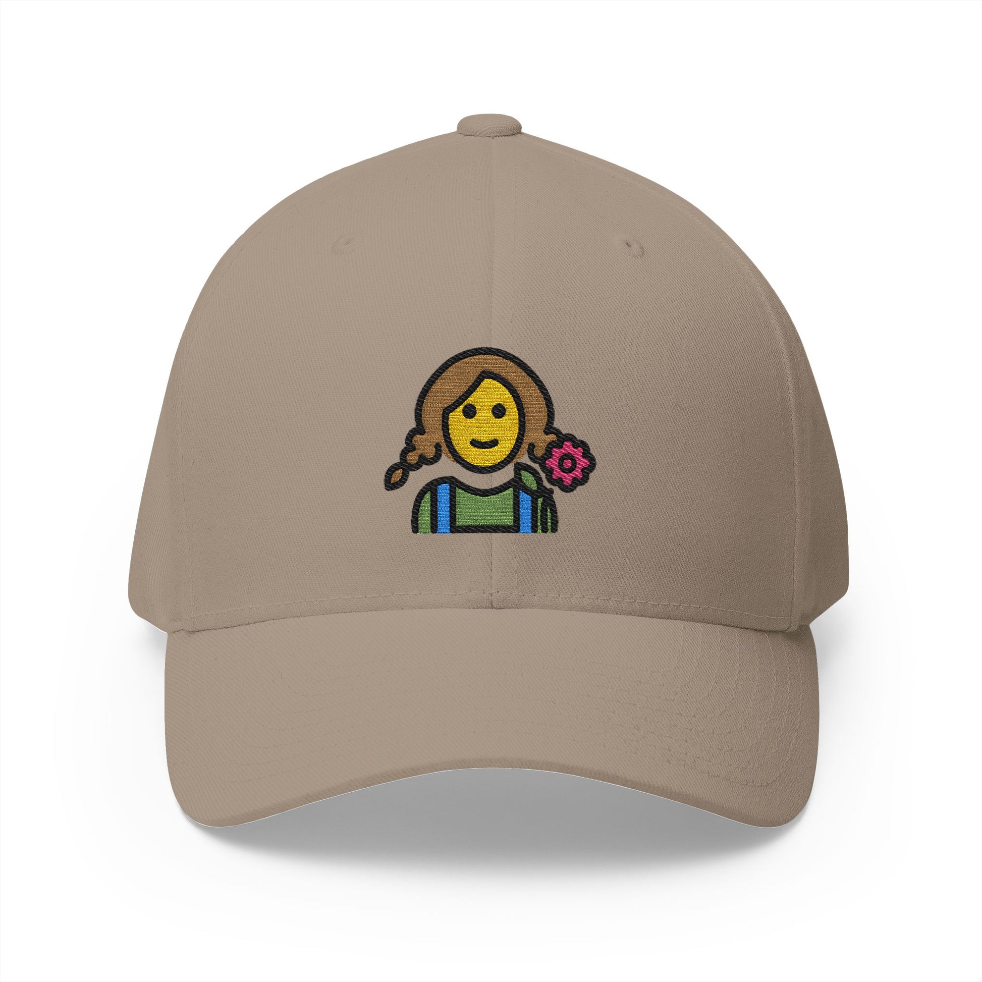 Gardener Woman Emoji Khaki Cap – Premium by Capmoji