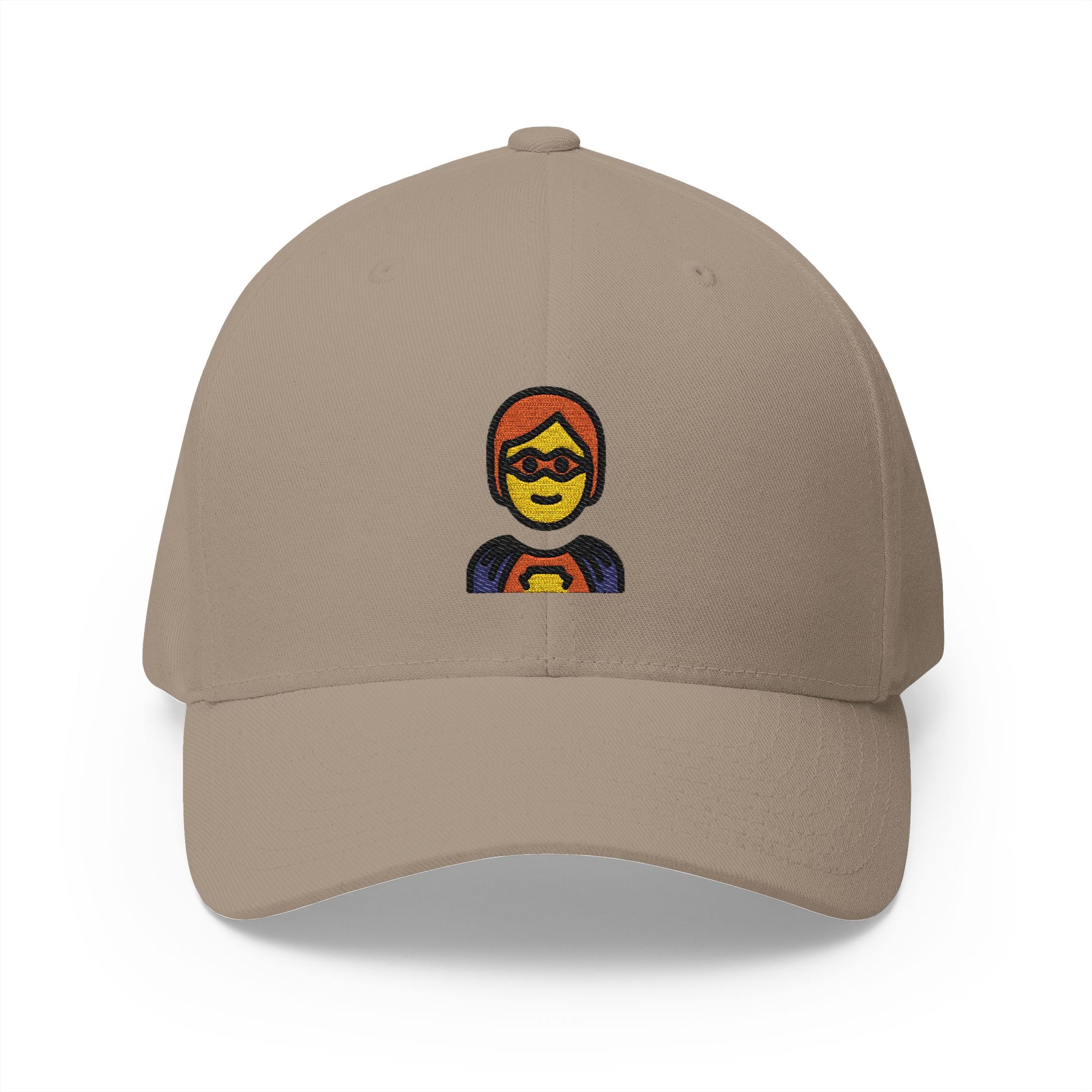Superhero Emoji Khaki Cap – Premium by Capmoji