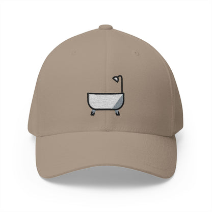 Bathtub Emoji Khaki Cap – Premium by Capmoji