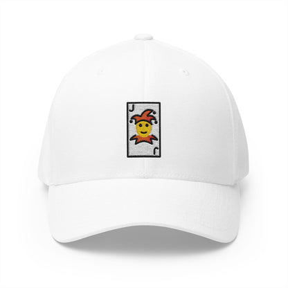 Joker Emoji White Cap – Premium by Capmoji