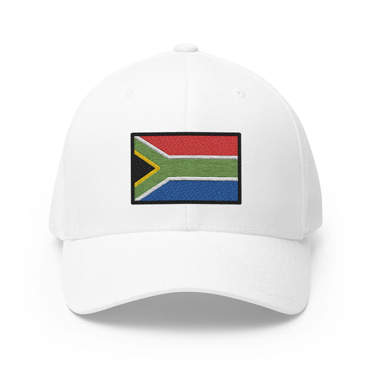 Flag: South Africa Emoji White Cap – Premium by Capmoji