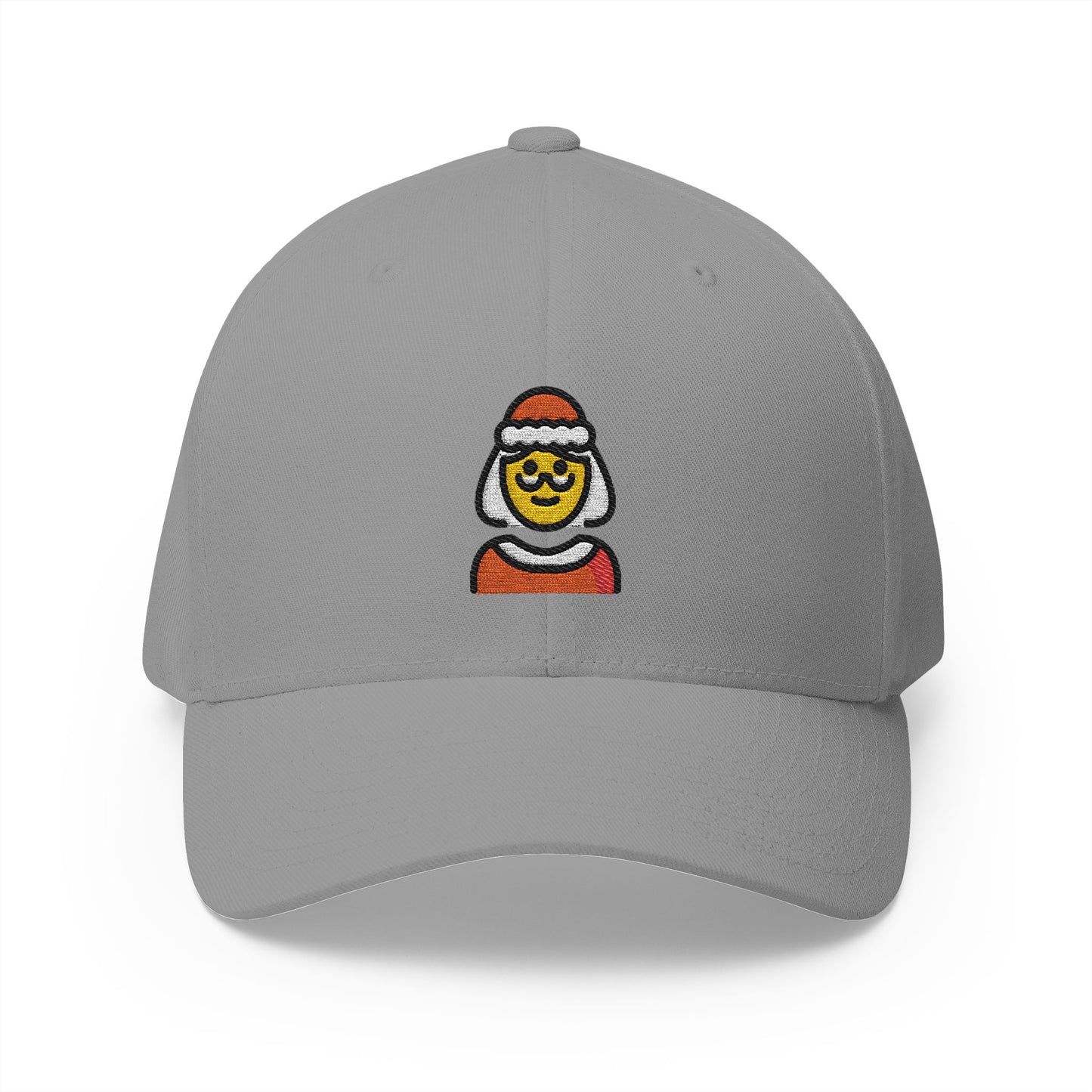 Mrs. Claus Emoji Grey Cap – Premium by Capmoji