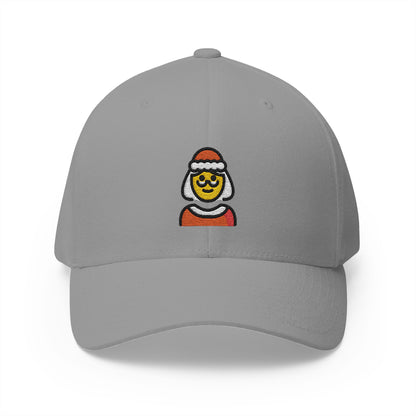 Mrs. Claus Emoji Grey Cap – Premium by Capmoji