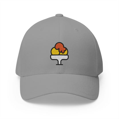 Shaved Ice Emoji Grey Cap – Premium by Capmoji