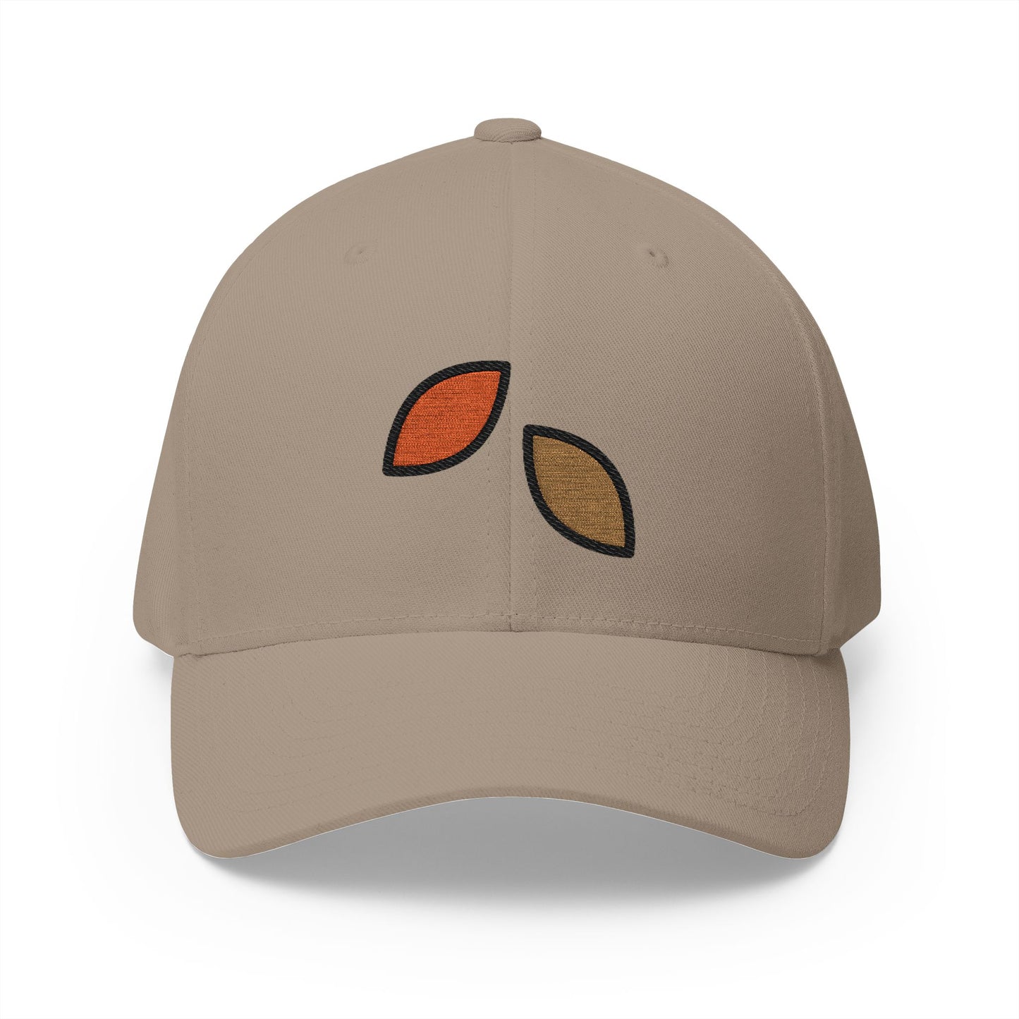 Fallen Leaf Emoji Khaki Cap – Premium by Capmoji