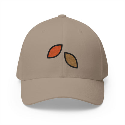 Fallen Leaf Emoji Khaki Cap – Premium by Capmoji